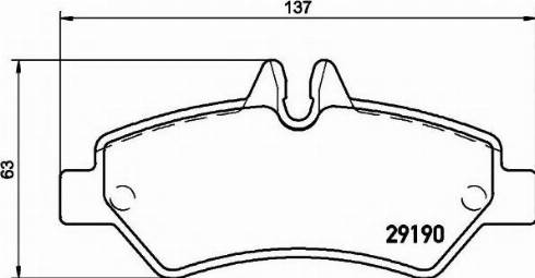 Textar 2919070 - Kit de plaquettes de frein, frein à disque cwaw.fr