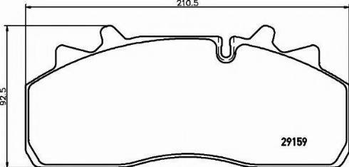 Textar 2915970 - Kit de plaquettes de frein, frein à disque cwaw.fr