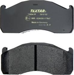 Textar 2915102 - Kit de plaquettes de frein, frein à disque cwaw.fr