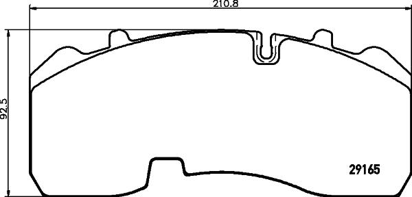 Textar 2916504 - Kit de plaquettes de frein, frein à disque cwaw.fr