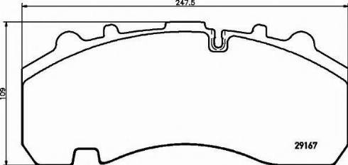 Textar 2916770 - Kit de plaquettes de frein, frein à disque cwaw.fr