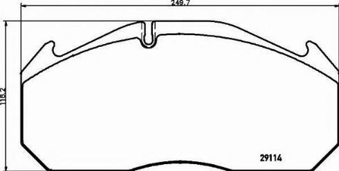 Textar 2911470 - Kit de plaquettes de frein, frein à disque cwaw.fr