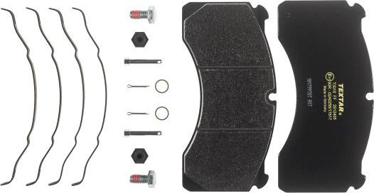 Textar 2912405 - Kit de plaquettes de frein, frein à disque cwaw.fr