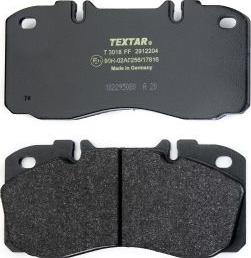 Textar 2912204 - Kit de plaquettes de frein, frein à disque cwaw.fr