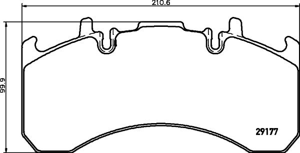 Textar 2917701 - Kit de plaquettes de frein, frein à disque cwaw.fr