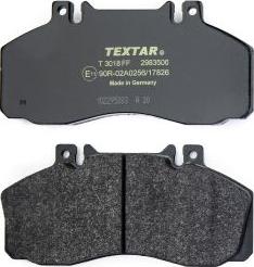 Textar 2983506 - Kit de plaquettes de frein, frein à disque cwaw.fr