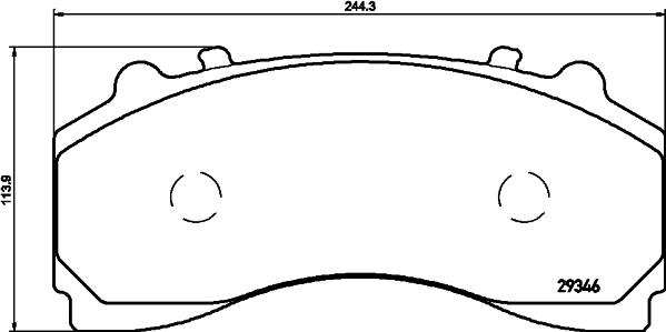 Textar 2934601 - Kit de plaquettes de frein, frein à disque cwaw.fr