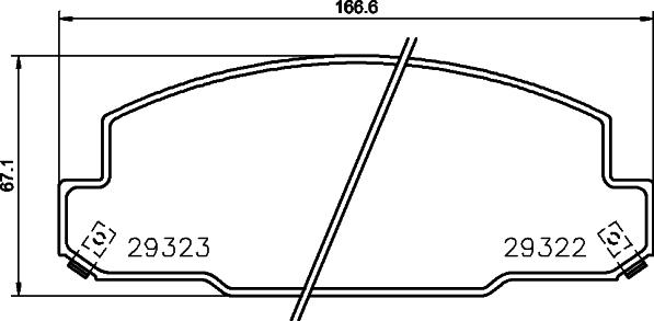 Textar 2932201 - Kit de plaquettes de frein, frein à disque cwaw.fr