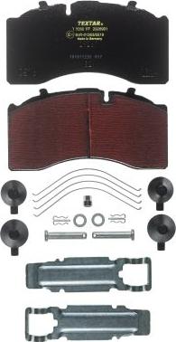 Textar 2926901 - Kit de plaquettes de frein, frein à disque cwaw.fr