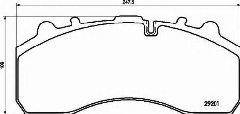 Textar 2920170 - Kit de plaquettes de frein, frein à disque cwaw.fr