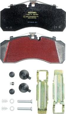 Textar 2927803 - Kit de plaquettes de frein, frein à disque cwaw.fr