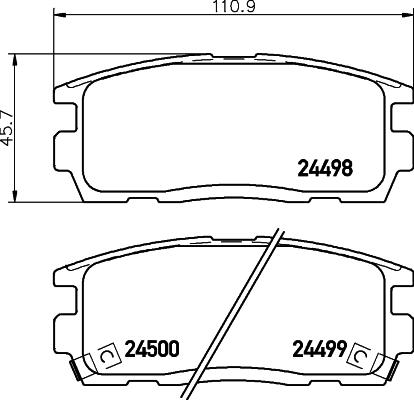 Textar 2449803 - Kit de plaquettes de frein, frein à disque cwaw.fr