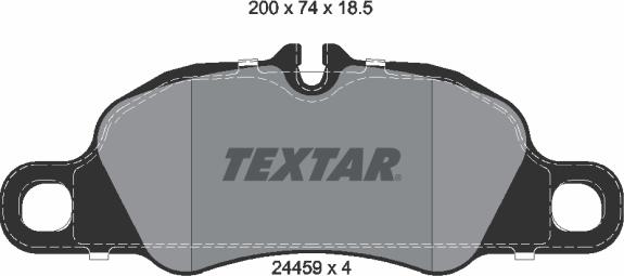 Textar 2445901 - Kit de plaquettes de frein, frein à disque cwaw.fr