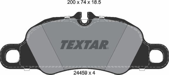 Textar 2445902 - Kit de plaquettes de frein, frein à disque cwaw.fr