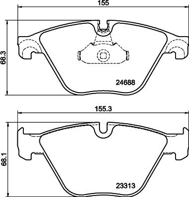 Textar 2468803 - Kit de plaquettes de frein, frein à disque cwaw.fr