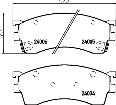 Textar 2400501 - Kit de plaquettes de frein, frein à disque cwaw.fr