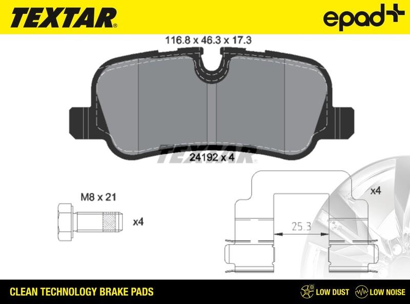 Textar 2419201CP - Kit de plaquettes de frein, frein à disque cwaw.fr