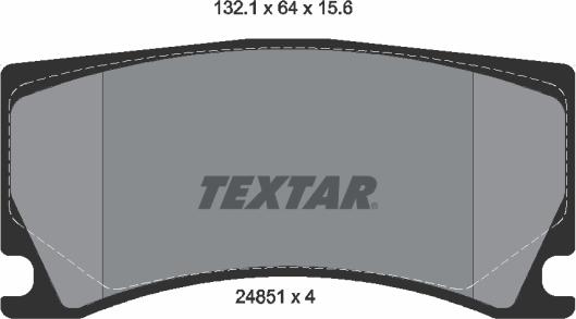 Textar 2485101 - Kit de plaquettes de frein, frein à disque cwaw.fr