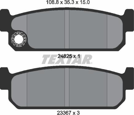 Textar 2482501 - Kit de plaquettes de frein, frein à disque cwaw.fr