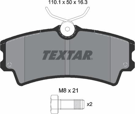 Textar 2430201 - Kit de plaquettes de frein, frein à disque cwaw.fr