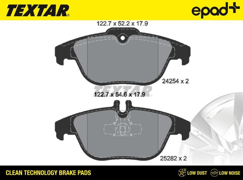 Textar 2425401CP - Kit de plaquettes de frein, frein à disque cwaw.fr