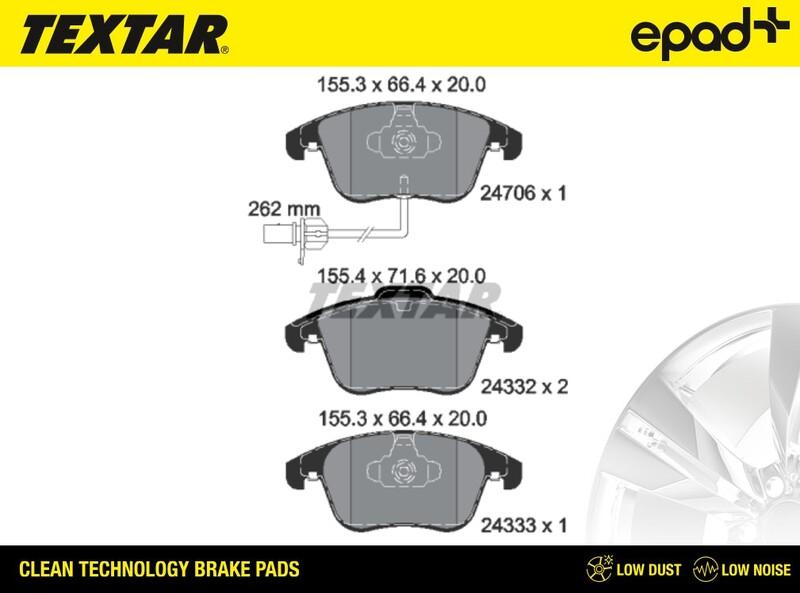 Textar 2470601CP - Kit de plaquettes de frein, frein à disque cwaw.fr