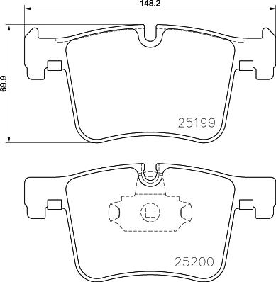 Textar 2519903 - Kit de plaquettes de frein, frein à disque cwaw.fr