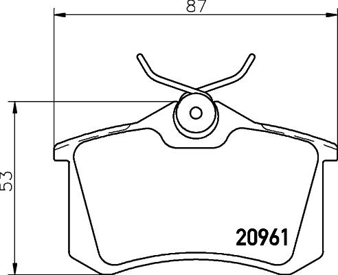 Textar 2096102 - Kit de plaquettes de frein, frein à disque cwaw.fr