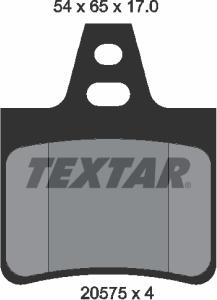 Textar 2057511 - Kit de plaquettes de frein, frein à disque cwaw.fr