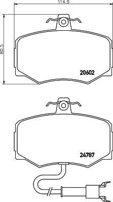 Textar 2060201 - Kit de plaquettes de frein, frein à disque cwaw.fr