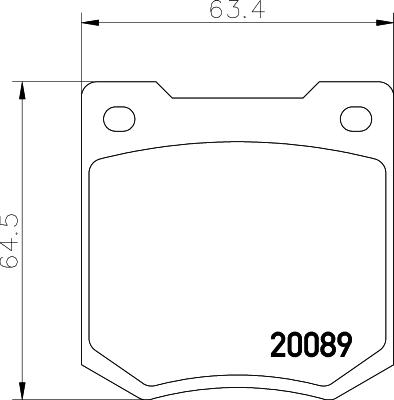 Textar 2008901 - Kit de plaquettes de frein, frein à disque cwaw.fr