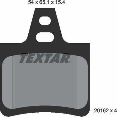 Textar 2016203 - Kit de plaquettes de frein, frein à disque cwaw.fr