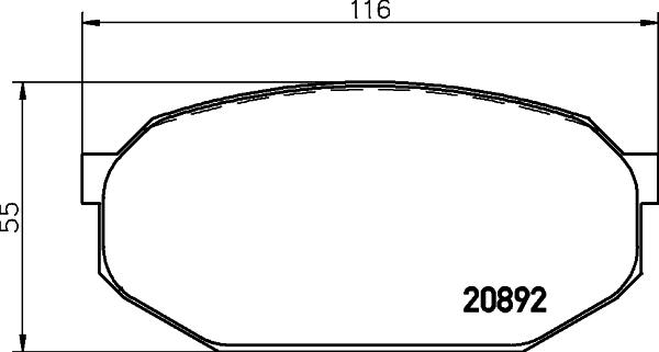 Textar 2089202 - Kit de plaquettes de frein, frein à disque cwaw.fr