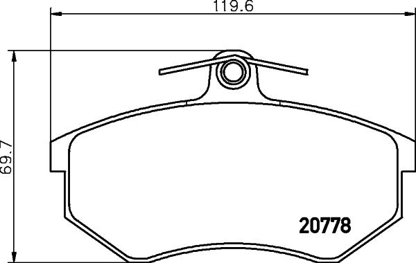 Textar 2077801 - Kit de plaquettes de frein, frein à disque cwaw.fr