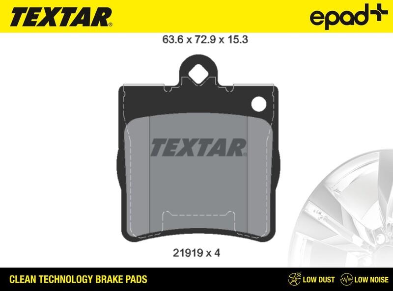 Textar 2191901CP - Kit de plaquettes de frein, frein à disque cwaw.fr