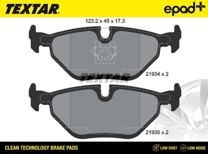 Textar 2193402CP - Kit de plaquettes de frein, frein à disque cwaw.fr