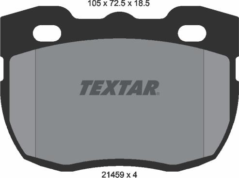 Textar 2145901 - Kit de plaquettes de frein, frein à disque cwaw.fr