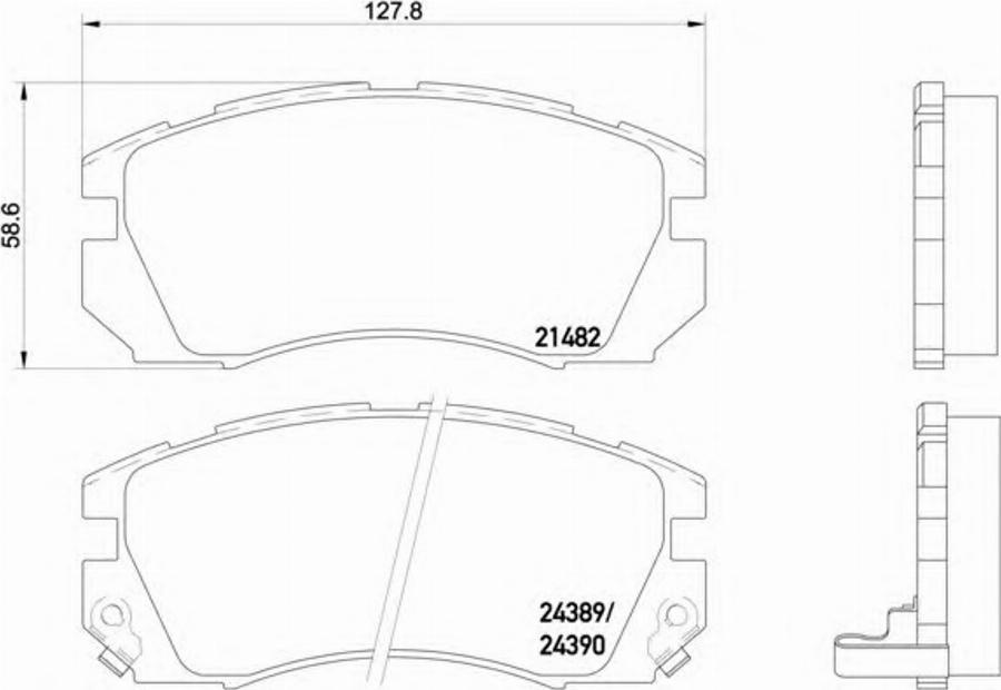 Textar 2148201 - Kit de plaquettes de frein, frein à disque cwaw.fr