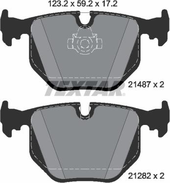 Textar 2148781 - Kit de plaquettes de frein, frein à disque cwaw.fr