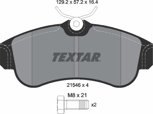 Textar 89003200 - Kit de freins, frein à disques cwaw.fr