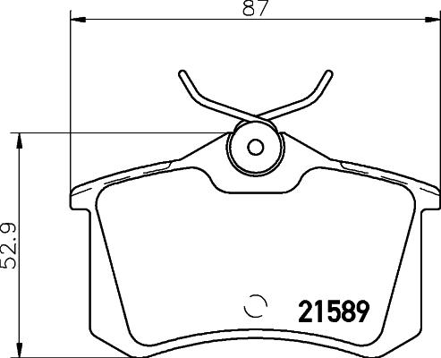 Textar 2158901 - Kit de plaquettes de frein, frein à disque cwaw.fr