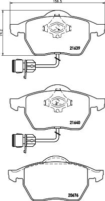 Textar 2163901 - Kit de plaquettes de frein, frein à disque cwaw.fr