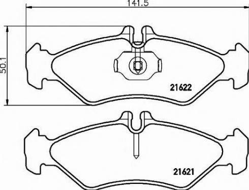 Textar 2162170 - Kit de plaquettes de frein, frein à disque cwaw.fr