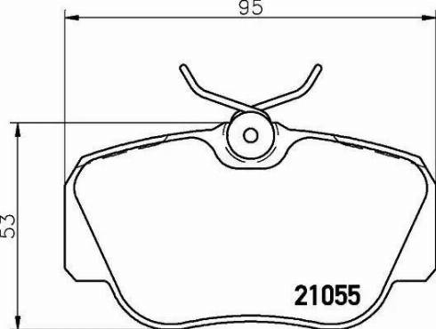 Textar 2105505 - Kit de plaquettes de frein, frein à disque cwaw.fr