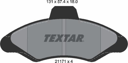 Textar 89001900 - Kit de freins, frein à disques cwaw.fr