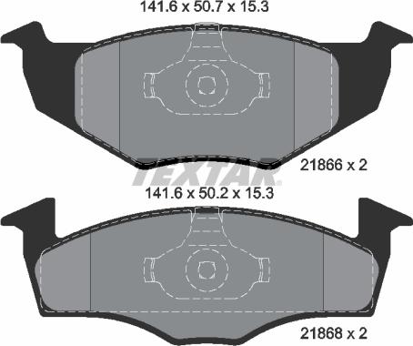 Textar 89012200 - Kit de freins, frein à disques cwaw.fr