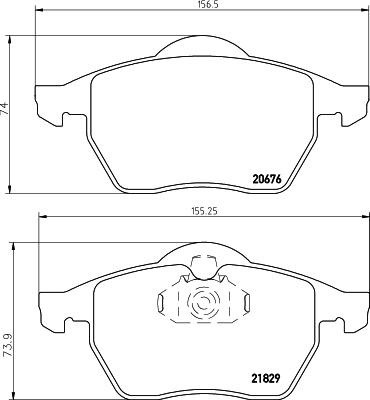 Textar 2182901 - Kit de plaquettes de frein, frein à disque cwaw.fr