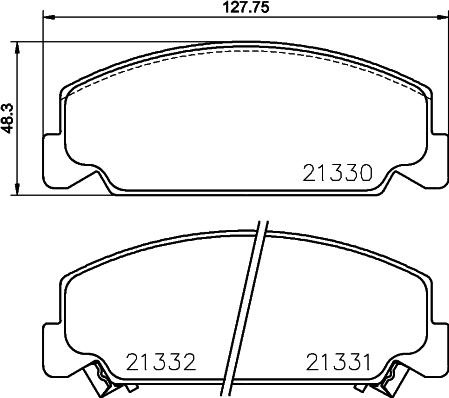 Textar 2133001 - Kit de plaquettes de frein, frein à disque cwaw.fr