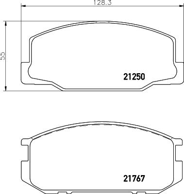 Textar 2125001 - Kit de plaquettes de frein, frein à disque cwaw.fr