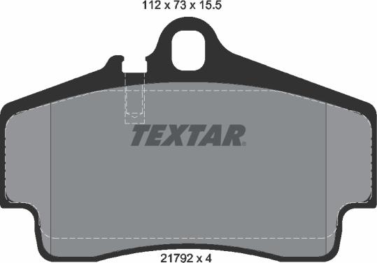 Textar 2179203 - Kit de plaquettes de frein, frein à disque cwaw.fr